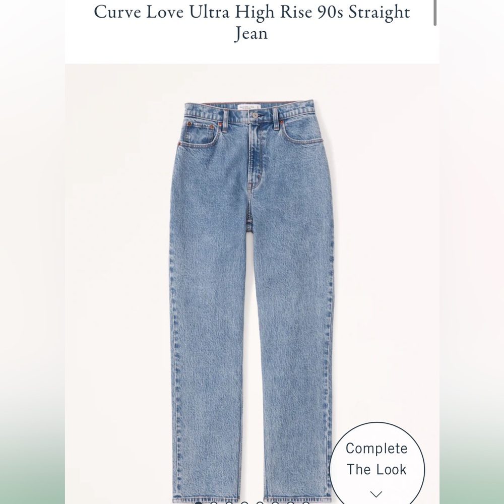 Abercrombie curve love ultra high rise 90s jeans